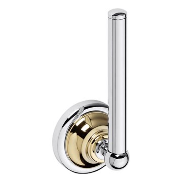 Suporte para papel 6,5x17 cm prateado/dourado