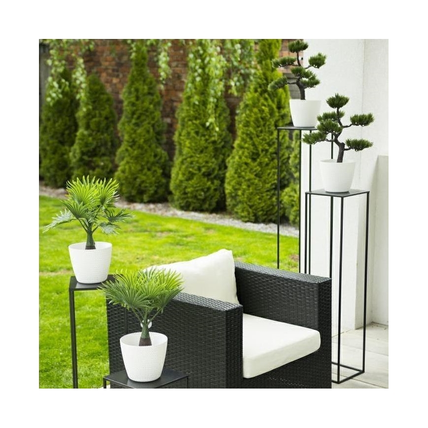 Suporte para plantas 100x24 cm preto