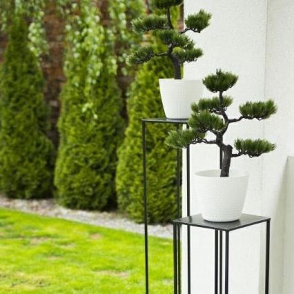 Suporte para plantas 100x24 cm preto