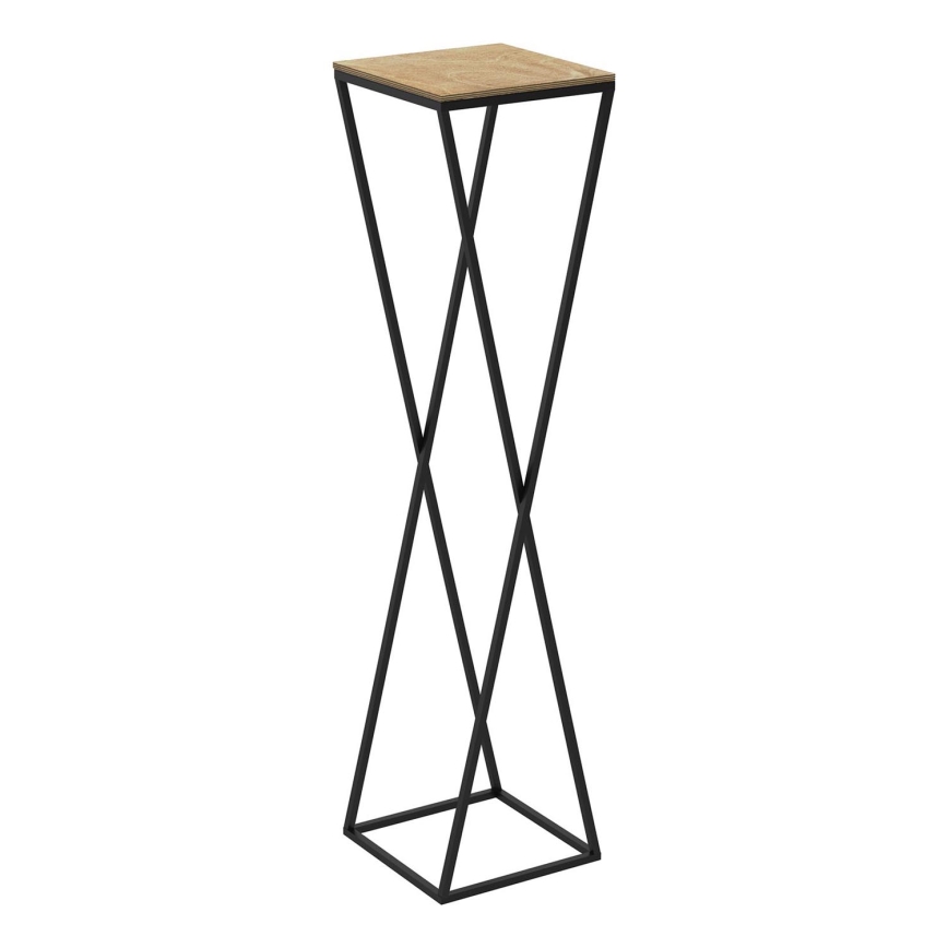 Suporte para plantas 100x24 cm preto