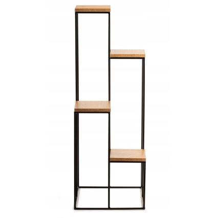 Suporte para plantas 110x40 cm preto/marrom