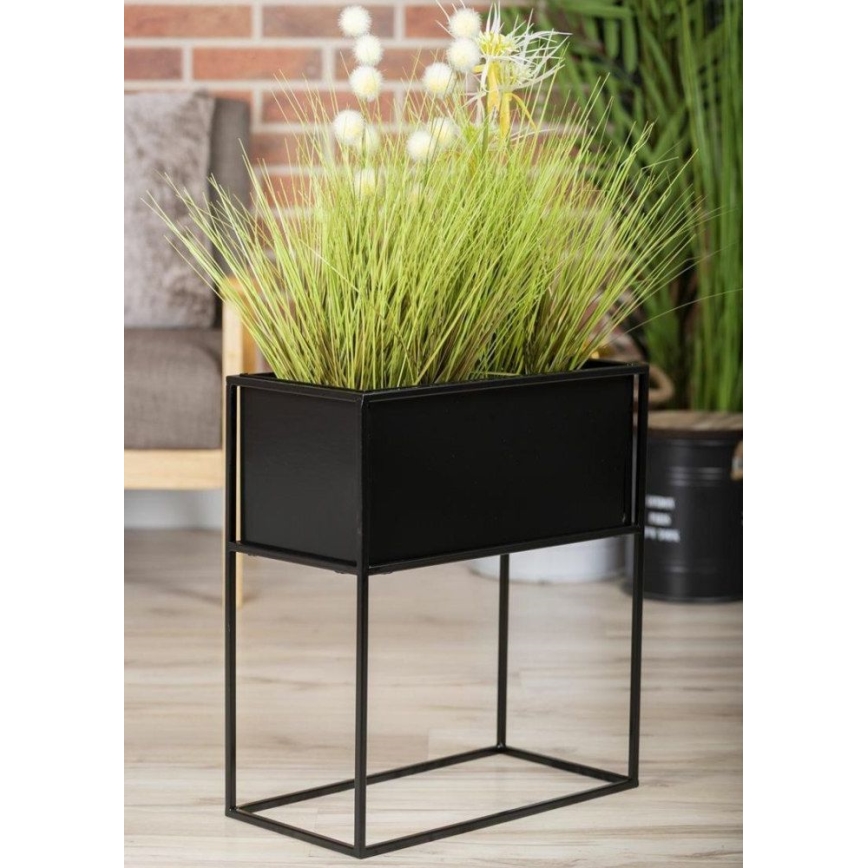 Suporte para plantas 50x44 cm preto