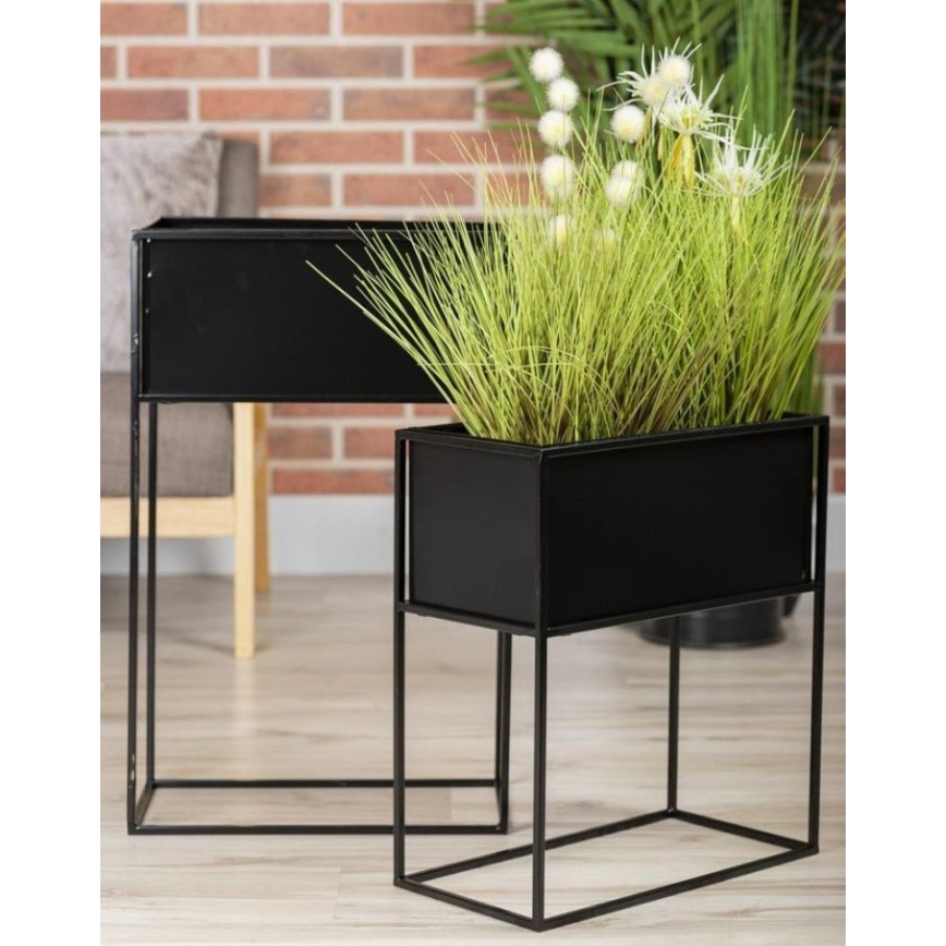 Suporte para plantas 50x44 cm preto