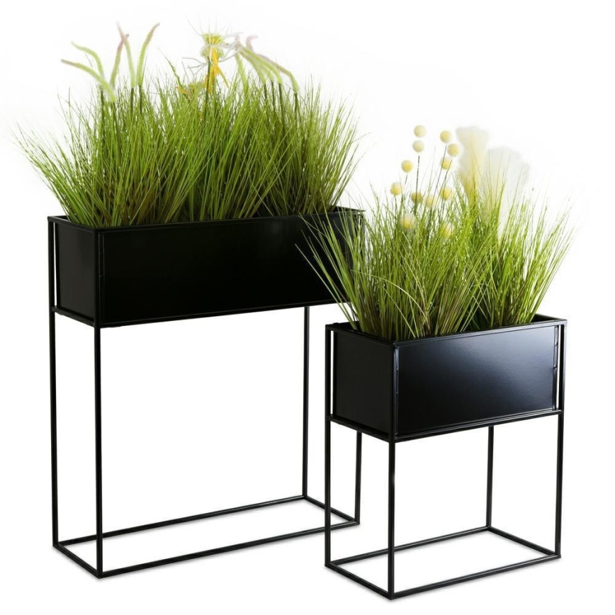 Suporte para plantas 50x44 cm preto