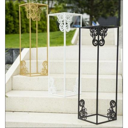 Suporte para plantas 60x24 cm preto