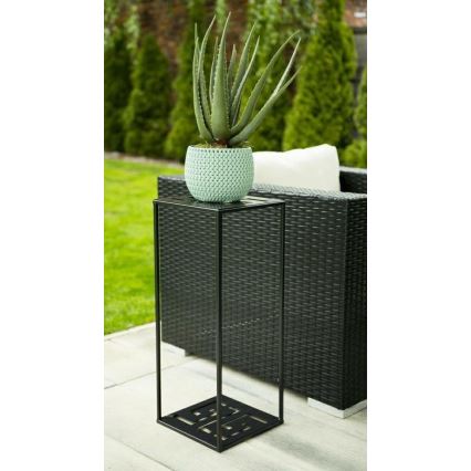 Suporte para plantas 60x24 cm preto