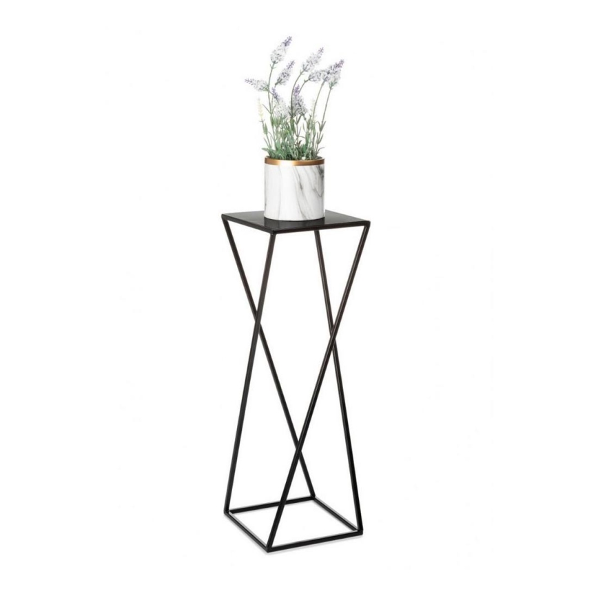 Suporte para plantas 70x24 cm preto