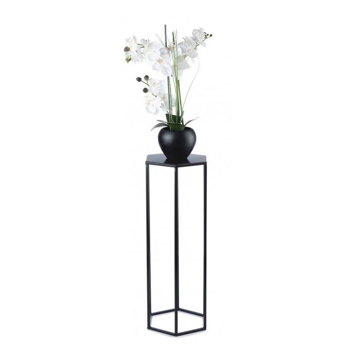 Suporte para plantas 70x24 cm preto