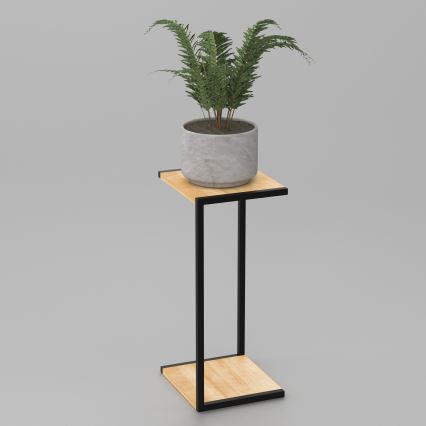 Suporte para plantas 70x30x34 cm preto