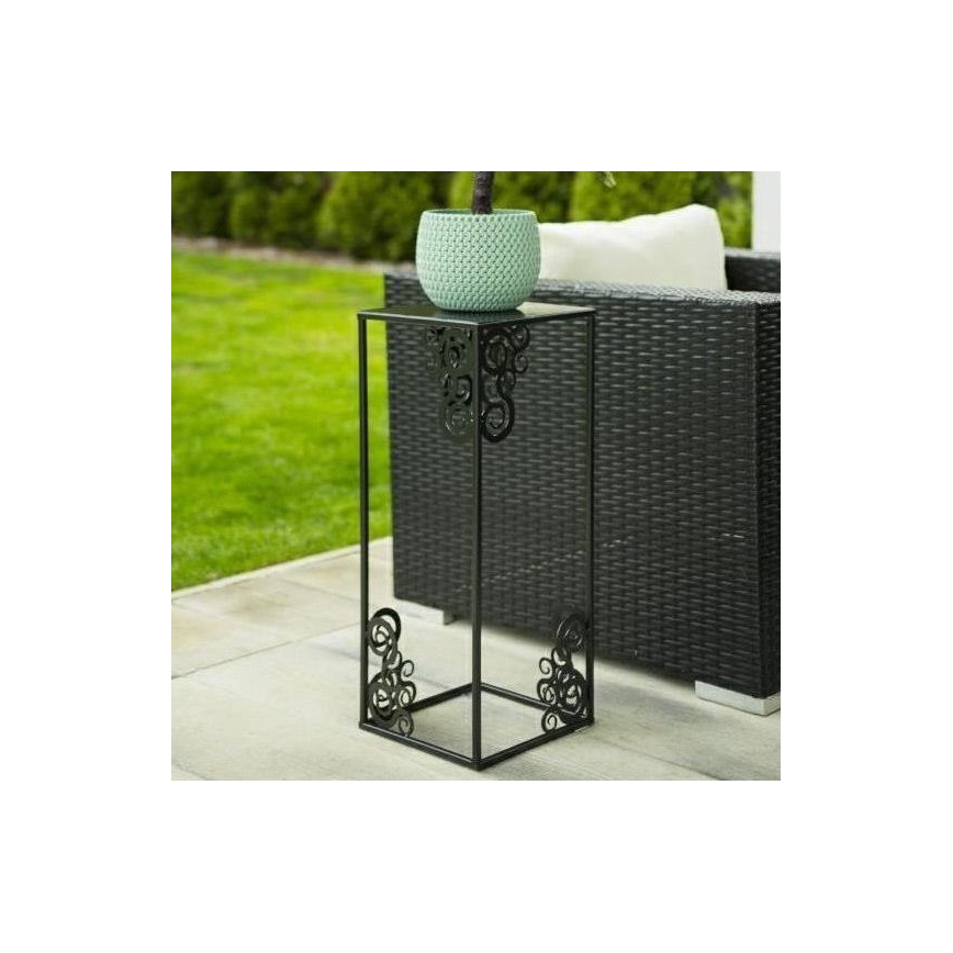 Suporte para plantas 80x24 cm preto