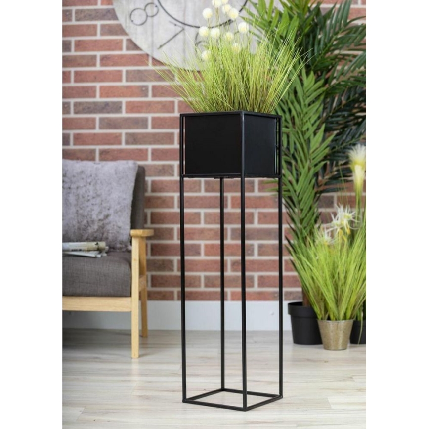Suporte para plantas 90x24 cm preto