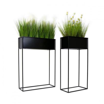Suporte para plantas 90x44 cm preto
