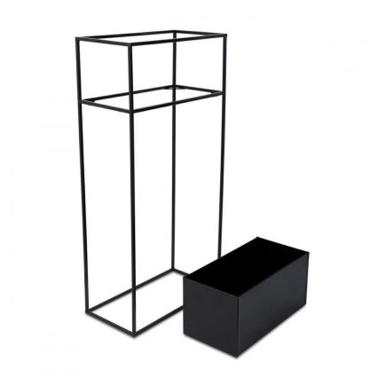 Suporte para plantas 90x44 cm preto