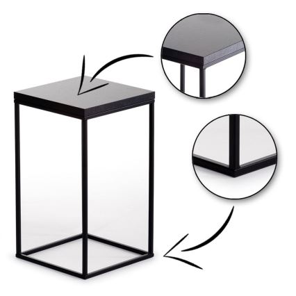 Suporte para plantas BASICLOFT 40x24 preto