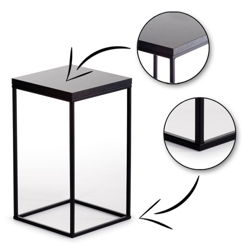 Suporte para plantas BASICLOFT 40x24 preto