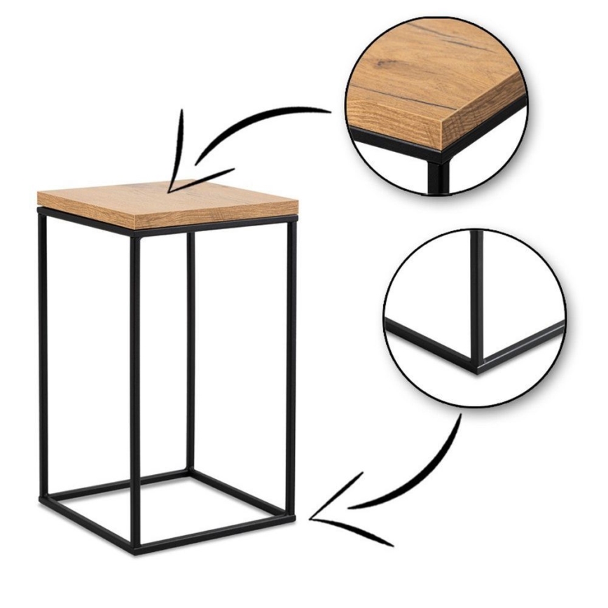 Suporte para plantas BASICLOFT 40x24 preto/marrom