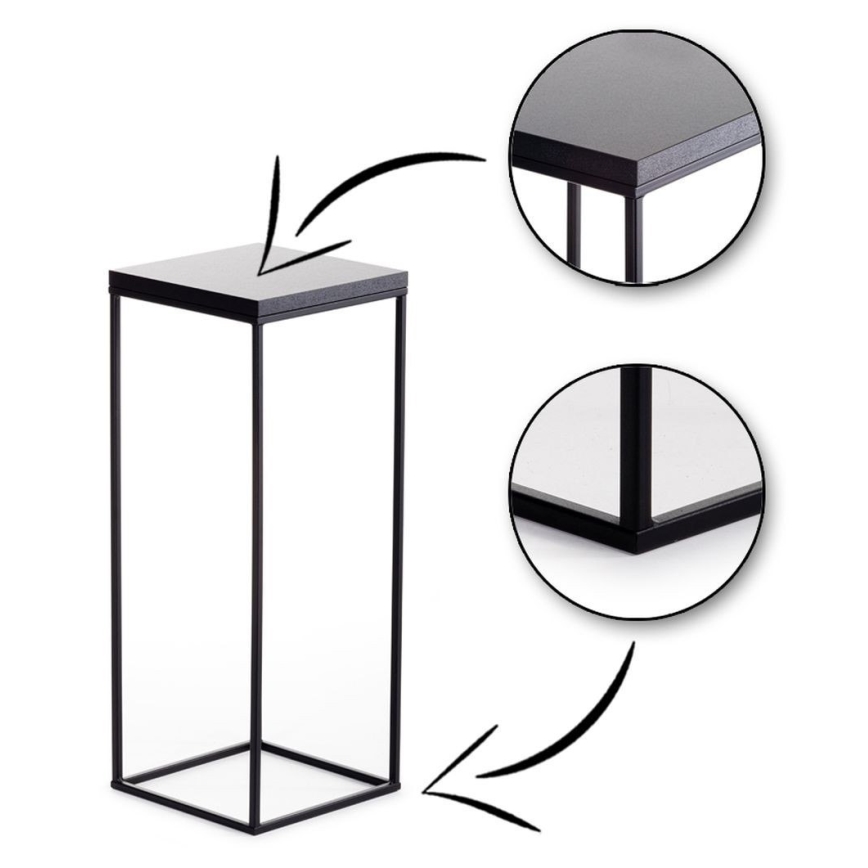 Suporte para plantas BASICLOFT 60x24 preto