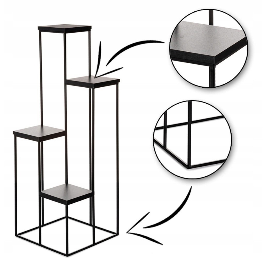 Suporte para plantas KASKADA 110x40 preto