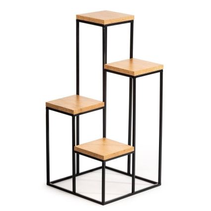 Suporte para plantas KASKADA 70x34 preto/marrom