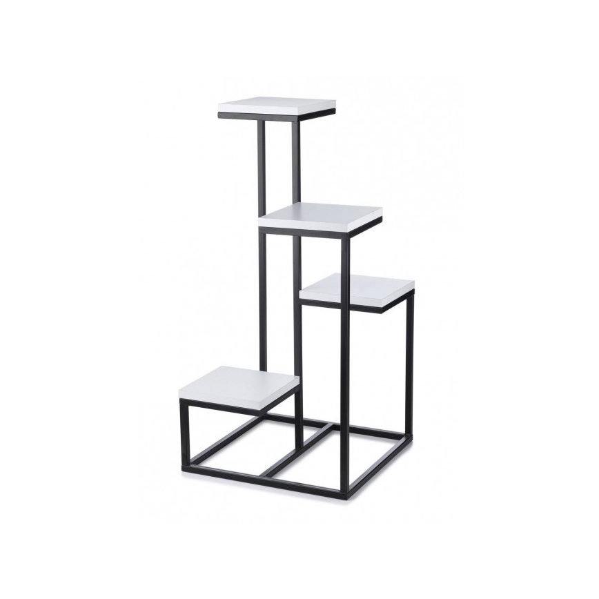 Suporte para plantas KASKADA 79x40 preto/branco