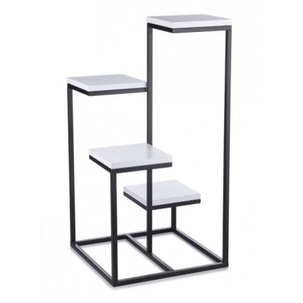 Suporte para plantas KASKADA 79x40 preto/branco