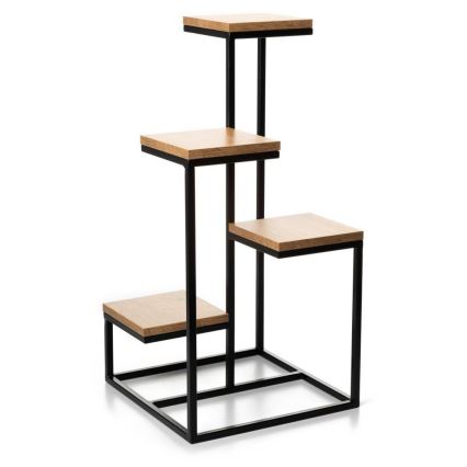 Suporte para plantas KASKADA 79x40 preto/marrom