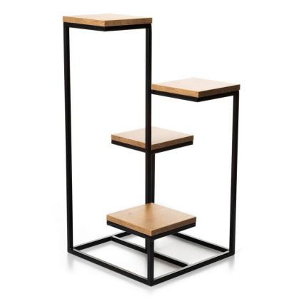 Suporte para plantas KASKADA 79x40 preto/marrom