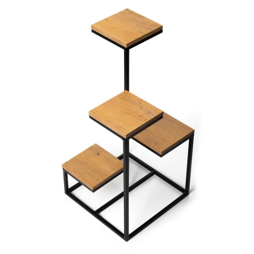 Suporte para plantas KASKADA 79x40 preto/marrom