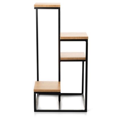 Suporte para plantas KASKADA 79x40 preto/marrom