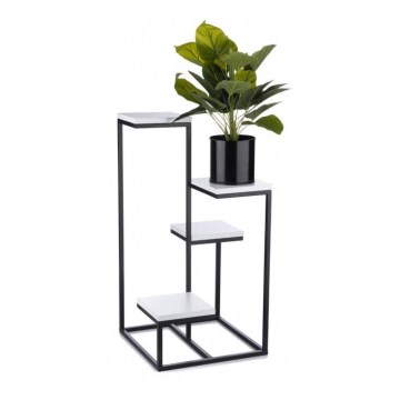 Suporte para plantas KASKADA 79x40 preto/branco
