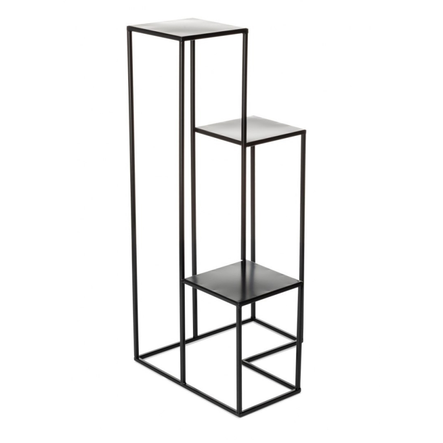 Suporte para plantas KASKADA 85x40 cm preto