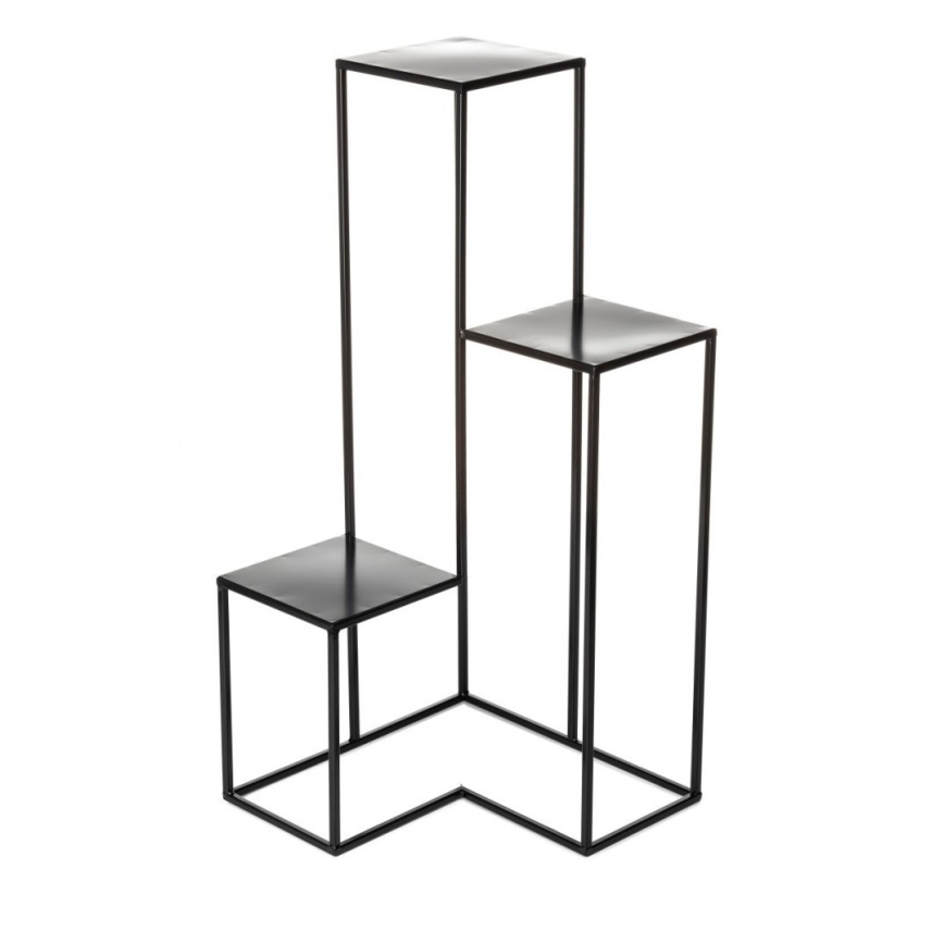 Suporte para plantas KASKADA 85x40 cm preto