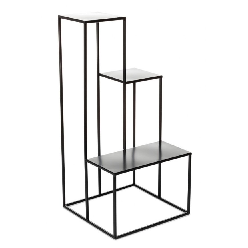 Suporte para plantas KASKADA 85x40 cm preto