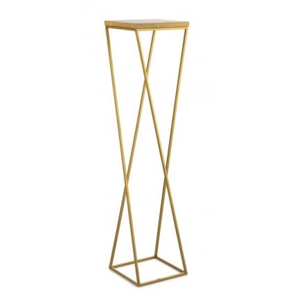 Suporte para plantas LOFT 100x24 cm dourado/marrom