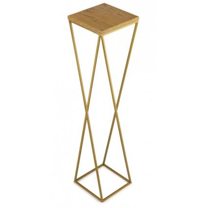 Suporte para plantas LOFT 100x24 cm dourado/marrom