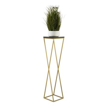 Suporte para plantas LOFT 100x24 cm dourado/preto