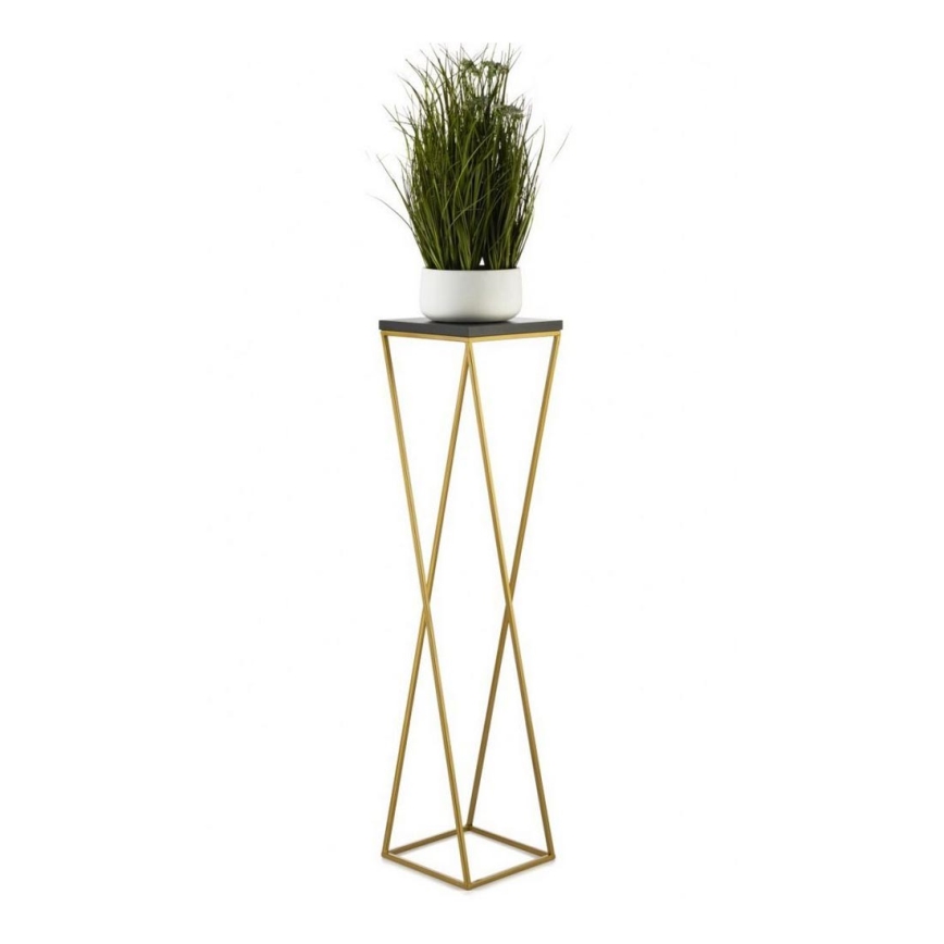Suporte para plantas LOFT 100x24 cm dourado/preto