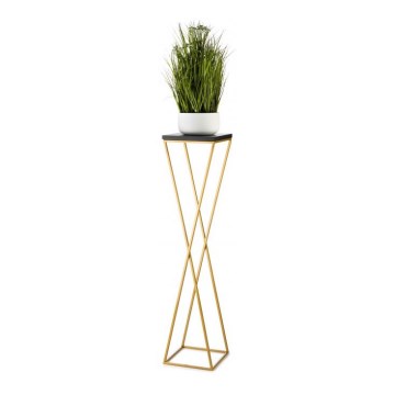 Suporte para plantas LOFT 100x24 cm dourado/preto