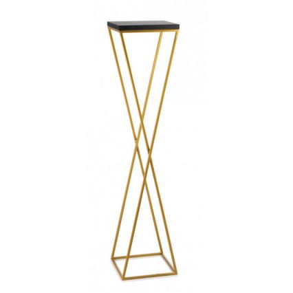 Suporte para plantas LOFT 100x24 cm dourado/preto