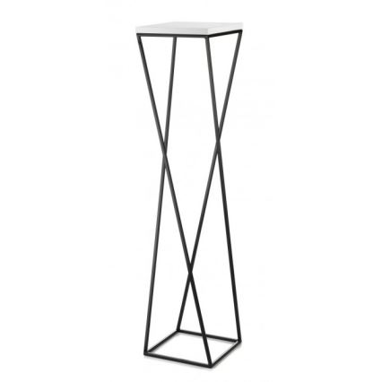 Suporte para plantas LOFT 100x24 cm preto/branco