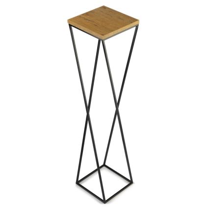 Suporte para plantas LOFT 100x24 cm preto/marrom