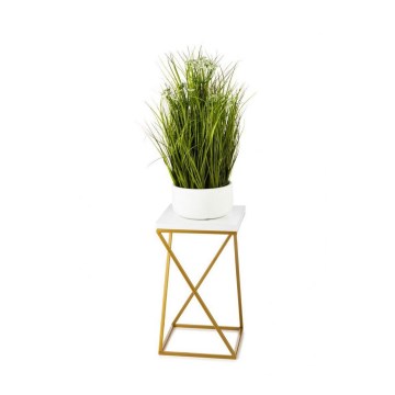 Suporte para plantas LOFT 40x24 cm dourado/branco