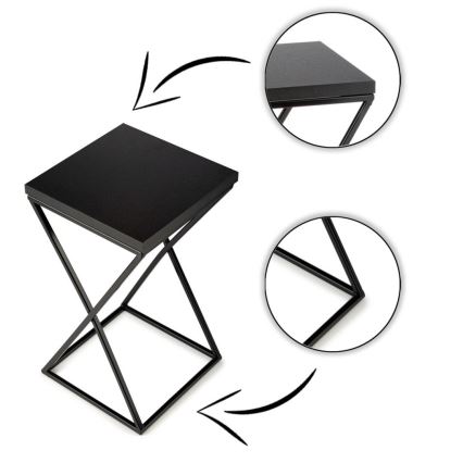 Suporte para plantas LOFT 40x24 cm preto