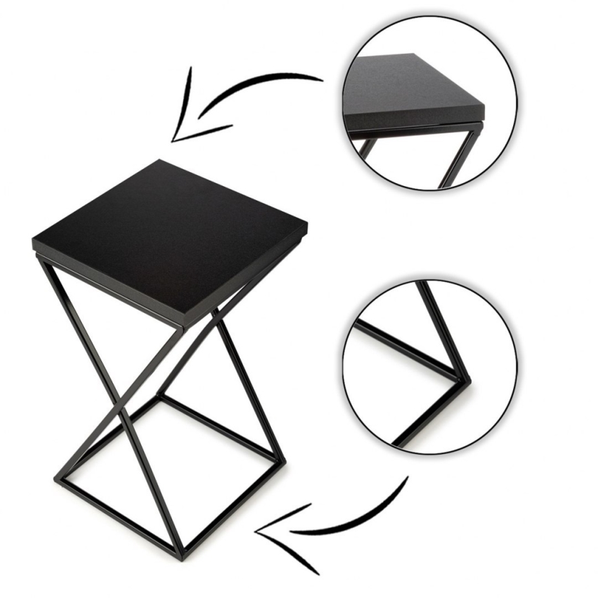 Suporte para plantas LOFT 40x24 cm preto