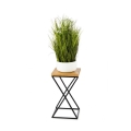 Suporte para plantas LOFT 40x24 cm preto/marrom