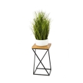 Suporte para plantas LOFT 40x24 cm preto/marrom