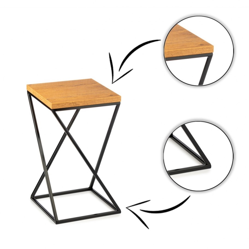 Suporte para plantas LOFT 40x24 cm preto/marrom