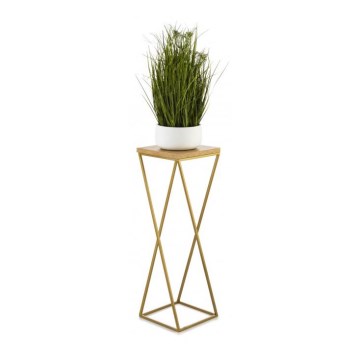 Suporte para plantas LOFT 70x24 cm dourado/marrom
