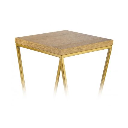 Suporte para plantas LOFT 70x24 cm dourado/marrom