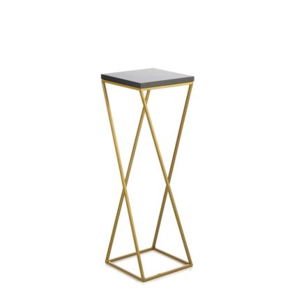 Suporte para plantas LOFT 70x24 cm dourado/preto